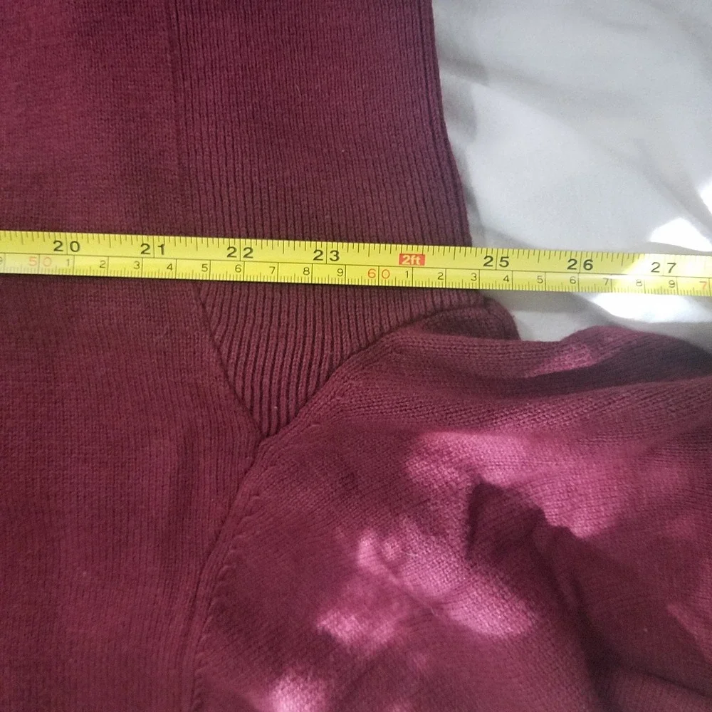 Harley Davidson Quarter Zip Sweater Mens XL Burgundy Excellent Cotton Wool Logo